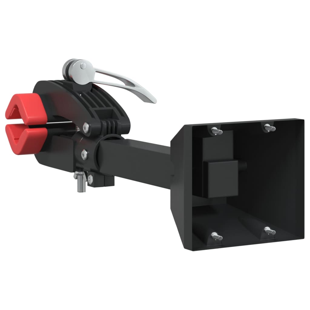 vidaXL Support mural pour réparation de vélo pliable rouge et noir