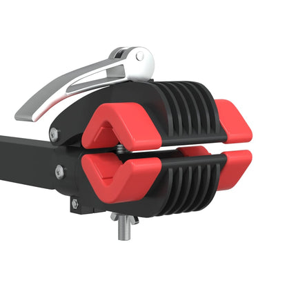 vidaXL Support mural pour réparation de vélo pliable rouge et noir