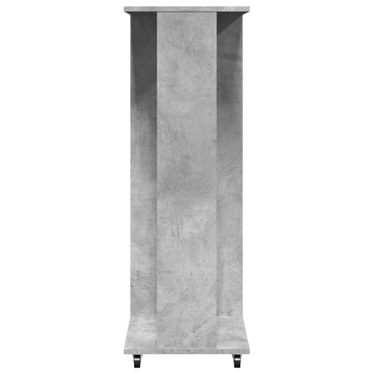 vidaXL Garde-robe avec roues gris béton 102x38x110cm bois d'ingénierie