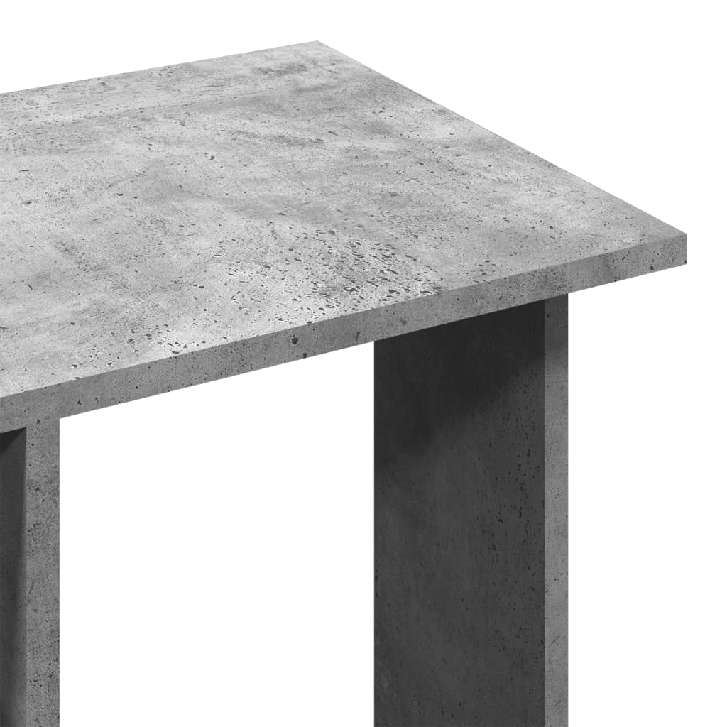 vidaXL Garde-robe avec roues gris béton 102x38x110cm bois d'ingénierie