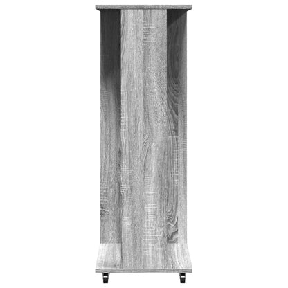 vidaXL Garde-robe avec roues sonoma gris 102x38x110 cm bois ingénierie