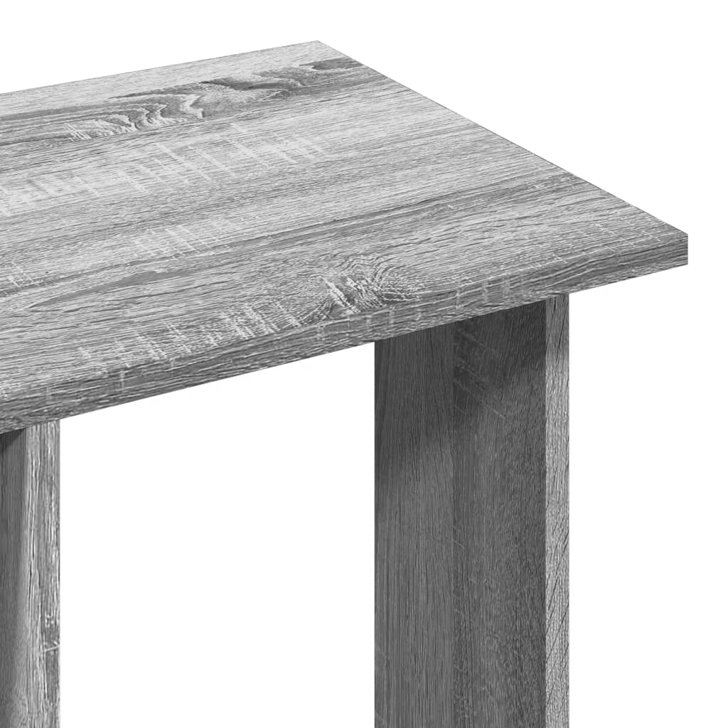vidaXL Garde-robe avec roues sonoma gris 102x38x110 cm bois ingénierie