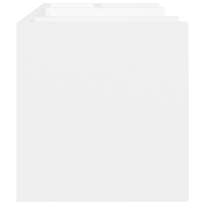 vidaXL Organisateur de bureau blanc 44,5x24x25 cm bois d'ingénierie