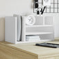 vidaXL Organisateur de bureau blanc 44,5x24x25 cm bois d'ingénierie