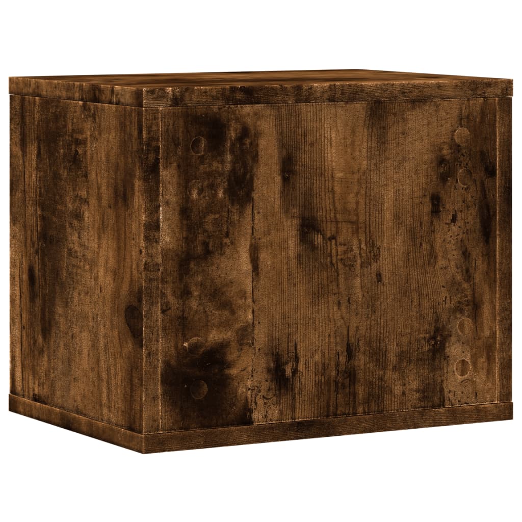 vidaXL Organisateur de bureau chêne fumé 36x26x29,5 cm