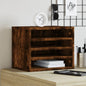 vidaXL Organisateur de bureau chêne fumé 36x26x29,5 cm