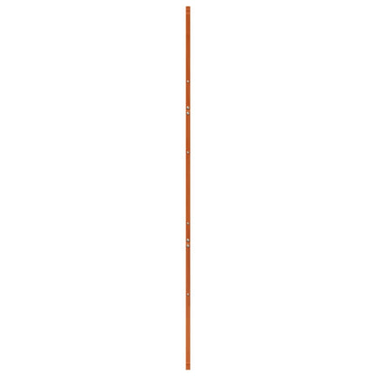 vidaXL Porte de grange marron cire 100x208 cm bois massif de pin