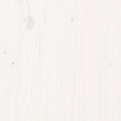 vidaXL Porte de grange blanc 90x208 cm bois massif de pin