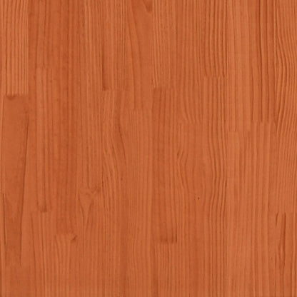 vidaXL Porte de grange marron cire 80x208 cm bois massif de pin