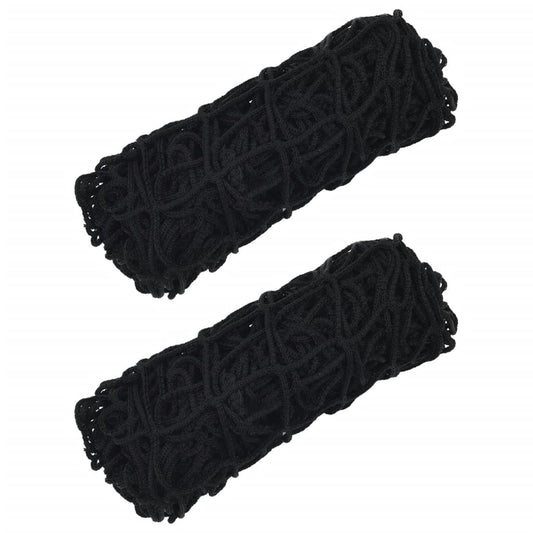 vidaXL Filets à foin 2 pcs rectangulaire noir 90x60 cm PP