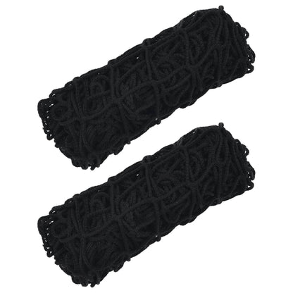 vidaXL Filets à foin 2 pcs rectangulaire noir 75x50 cm PP