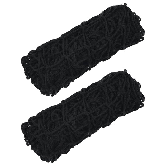 vidaXL Filets à foin 2 pcs rectangulaire noir 75x50 cm PP