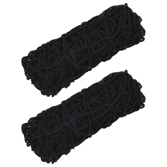 vidaXL Filets à foin 2 pcs carré noir 75x75 cm PP