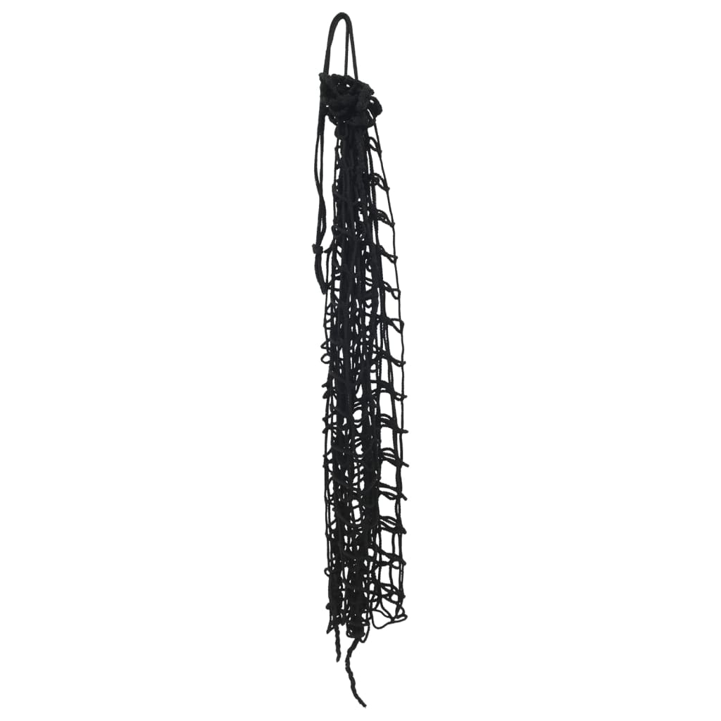 vidaXL Filets à foin 2 pcs carré noir 75x75 cm PP