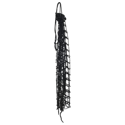 vidaXL Filets à foin 2 pcs carré noir 75x75 cm PP