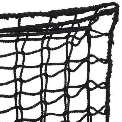vidaXL Filets à foin 2 pcs carré noir 75x75 cm PP