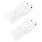 vidaXL Filets à foin 2 pcs rectangulaire blanc 90x60 cm PP