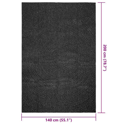 vidaXL Tapis ZIZUR 140x200 cm aspect de jute intérieur extérieur