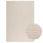 vidaXL Tapis ZIZUR crème 140x200 cm aspect de jute intérieur extérieur