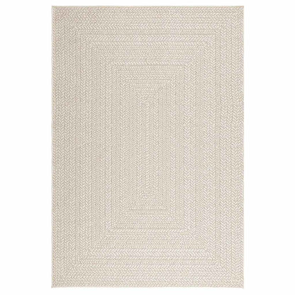 vidaXL Tapis ZIZUR crème 140x200 cm aspect de jute intérieur extérieur
