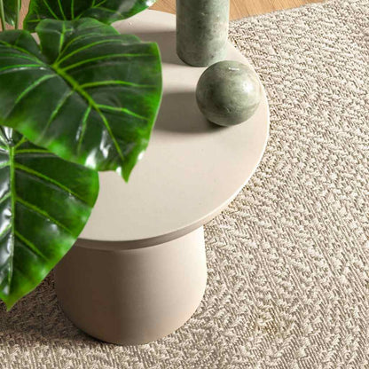 vidaXL Tapis ZIZUR crème 80x250 cm aspect de jute intérieur extérieur
