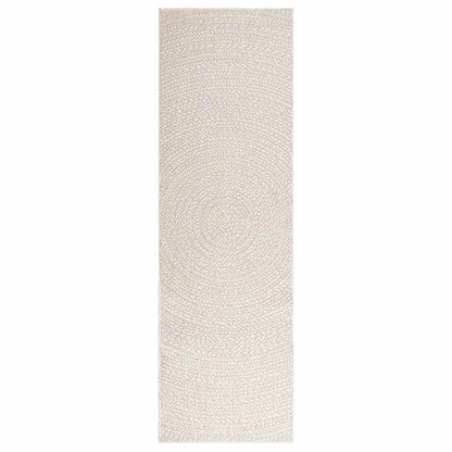 vidaXL Tapis ZIZUR crème 80x250 cm aspect de jute intérieur extérieur