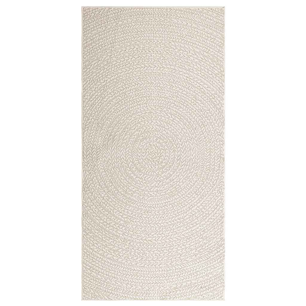 vidaXL Tapis ZIZUR crème 100x200 cm aspect de jute intérieur extérieur