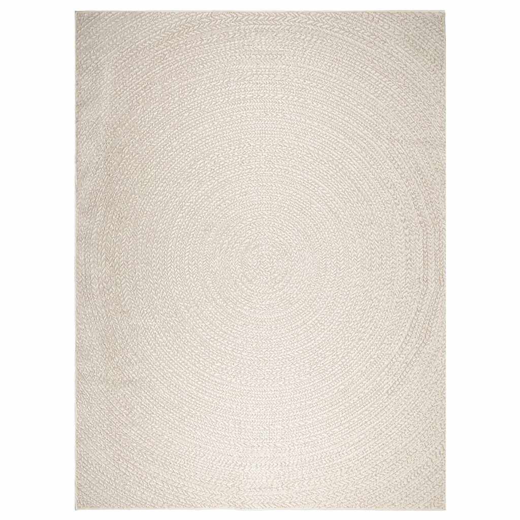 vidaXL Tapis ZIZUR crème 240x340 cm aspect de jute intérieur extérieur