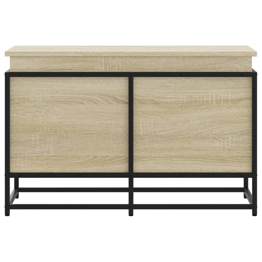 vidaXL Boîte de rangement avec couvercle chêne sonoma bois ingénierie