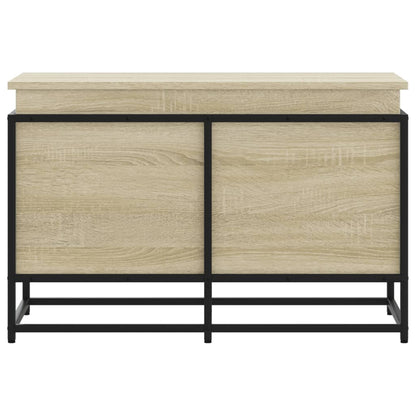 vidaXL Boîte de rangement avec couvercle chêne sonoma bois ingénierie