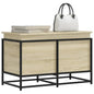 vidaXL Boîte de rangement avec couvercle chêne sonoma bois ingénierie