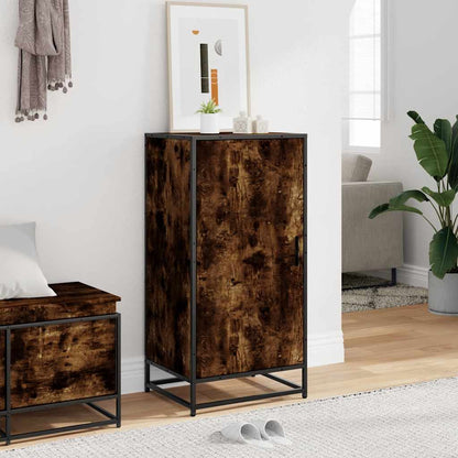 vidaXL Étagère à chaussures chêne fumé 48x38x97,5 cm bois d'ingénierie
