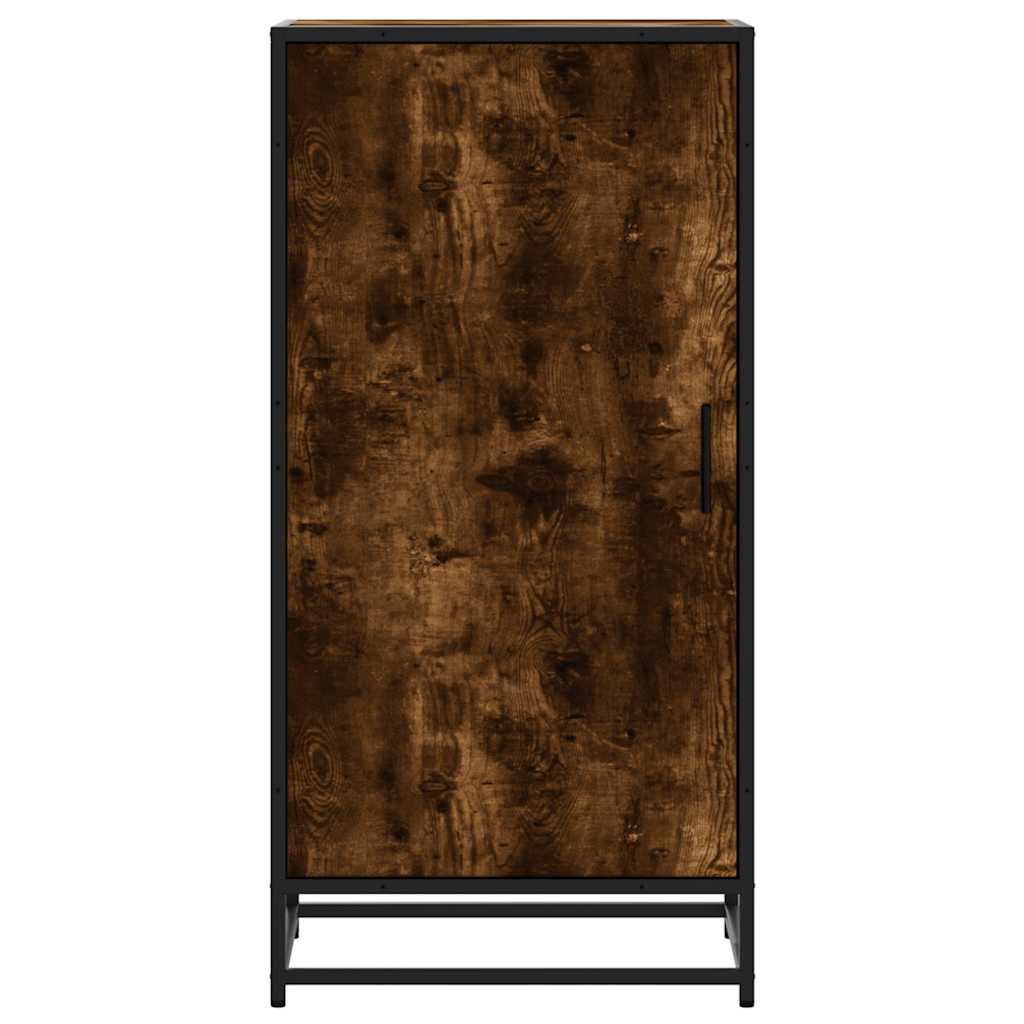 vidaXL Étagère à chaussures chêne fumé 48x38x97,5 cm bois d'ingénierie