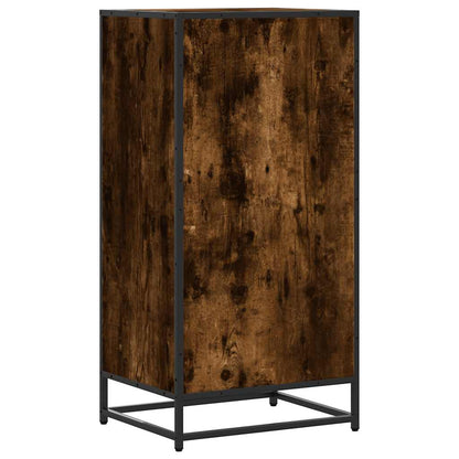 vidaXL Étagère à chaussures chêne fumé 48x38x97,5 cm bois d'ingénierie