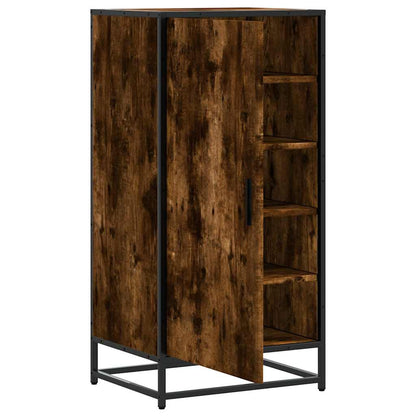 vidaXL Étagère à chaussures chêne fumé 48x38x97,5 cm bois d'ingénierie