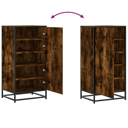 vidaXL Étagère à chaussures chêne fumé 48x38x97,5 cm bois d'ingénierie