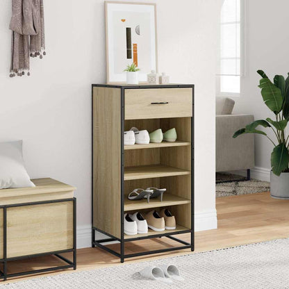 vidaXL Étagère à chaussures chêne sonoma 48x38x97,5 cm bois ingénierie