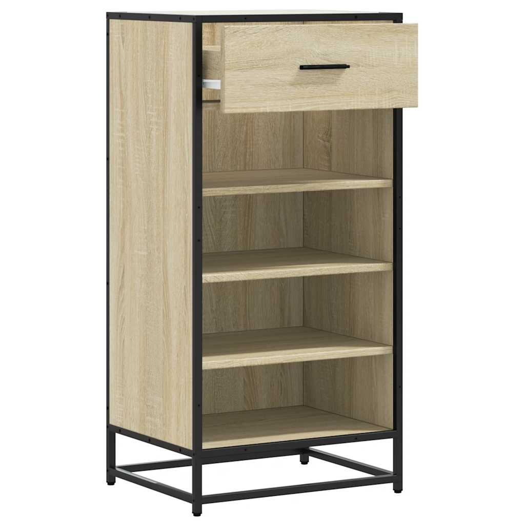 vidaXL Étagère à chaussures chêne sonoma 48x38x97,5 cm bois ingénierie