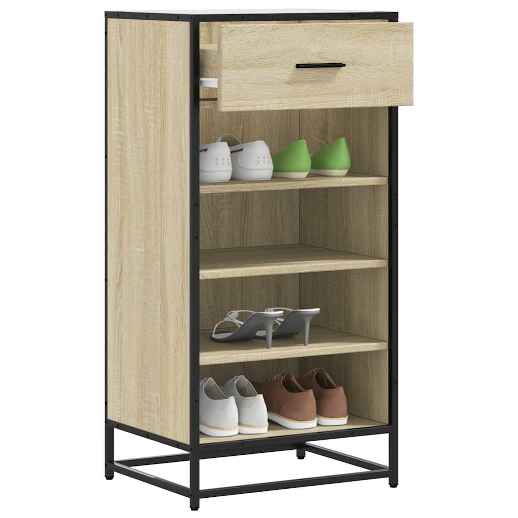 vidaXL Étagère à chaussures chêne sonoma 48x38x97,5 cm bois ingénierie