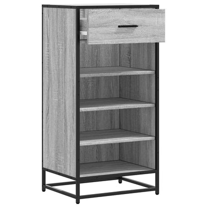 vidaXL Étagère à chaussures sonoma gris 48x38x97,5 cm bois ingénierie