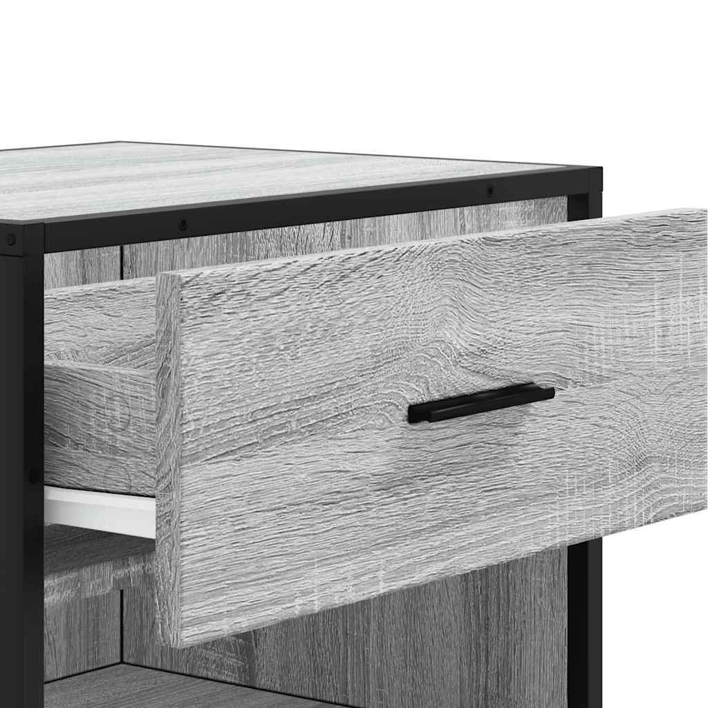 vidaXL Étagère à chaussures sonoma gris 48x38x97,5 cm bois ingénierie