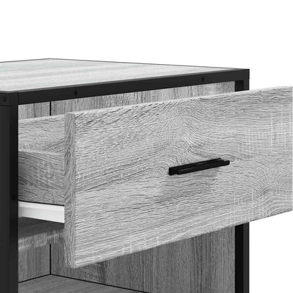 vidaXL Étagère à chaussures sonoma gris 48x38x97,5 cm bois ingénierie