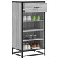 vidaXL Étagère à chaussures sonoma gris 48x38x97,5 cm bois ingénierie