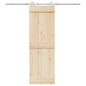 vidaXL Kit fixation porte coulissante 200 cm Acier inoxydable Argenté