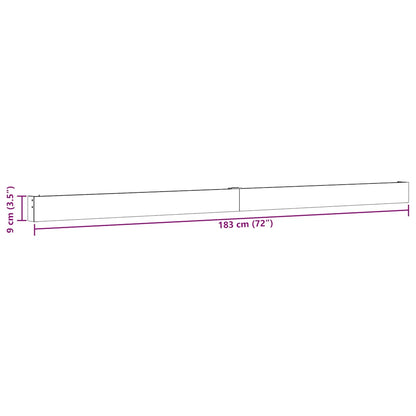 vidaXL Kit de quincaillerie de porte coulissante alliage d'aluminium