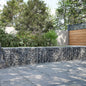 vidaXL Panier gabion avec couvercle 300x50x50 cm fer galvanisé