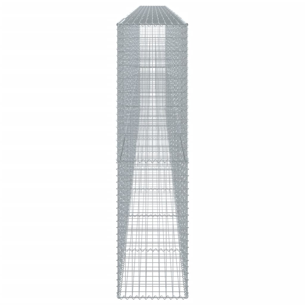vidaXL Panier gabion avec couvercle 900x50x200 cm fer galvanisé