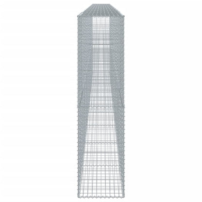 vidaXL Panier gabion avec couvercle 900x50x200 cm fer galvanisé