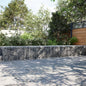 vidaXL Panier gabion avec couvercle 900x100x50 cm fer galvanisé