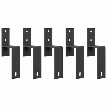 vidaXL Kit de quincaillerie de porte coulissante 183 cm Acier Noir